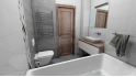 Плитка Beryoza Ceramica Верди Серый 25x75 настенная