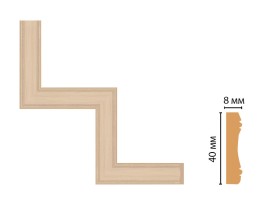Декоративный угловой элемент Decomaster 187-1-11 (300x300 мм)