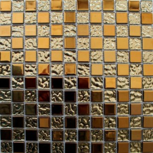 Мозаика Pixmosaic Glass Stone Комбинированная 2.3x2.3 30x30 DSA131