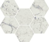 Charme Extra Carrara Mosaico Hexagon