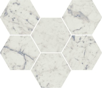 Charme Extra Carrara Mosaico Hexagon