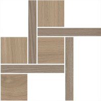 Декор Kerama Marazzi Альберони 2 мозаичный коричневый светлый матовый обрезной 27.5x27.5 T056/SG643820