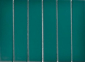 Мозаика Porcelain Mosaic Strip Зеленая матовая 4.5x19.5 19.5x28.8 Y45P811