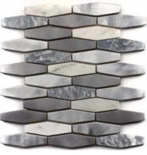 Мозаика Moreroom Stone Stamping Stone Aluminum Mix Grey Dark 25.8x30 AG182
