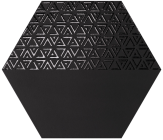 Керамогранит Realonda Ceramica Hexamix Opal Deco Black 33x28.5