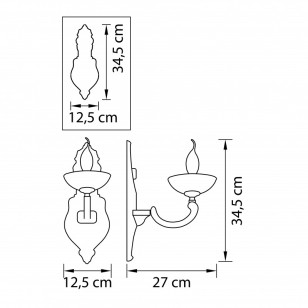 Бра Osgona Barcato 697612