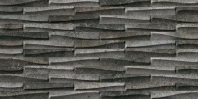 Декор Ceramiche Piemme Castlestone Muretto Black Ret 30x60 00153