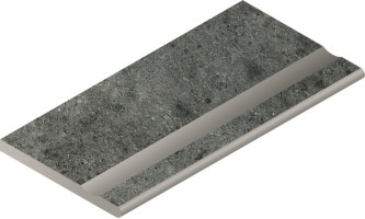 Бортик Italon Genesis Х2 Grey Bor. Svasato Round 30x60 с выемкой закругленный 620090000585