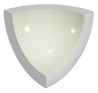 Pool Tile Radial Internal Corner Beige Smooth