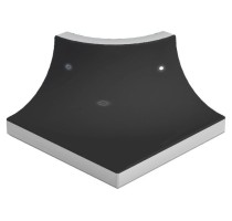 Уголок Pool Tile Radial External Corner Black Smooth