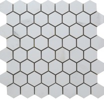 Мозаика Keratile Syros White Hex 17.5x20.2