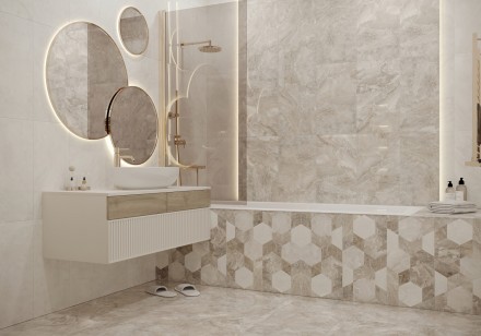 Плитка Beryoza Ceramica Antique Бежевый 30x60 настенная 26586519