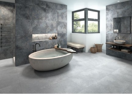 Керамогранит Zerde Tile Concrete Anthracite 60x120