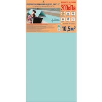 Подложка Solid листовая 1.5 мм зеленая под LVT, SPC 0.5x1.05