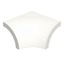 Уголок Pool Tile Radial Internal Corner White Smooth