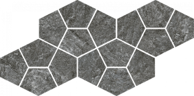 Мозаика Italon Magma Graphite Mosaico Prism 20.5x41.3 620110000248
