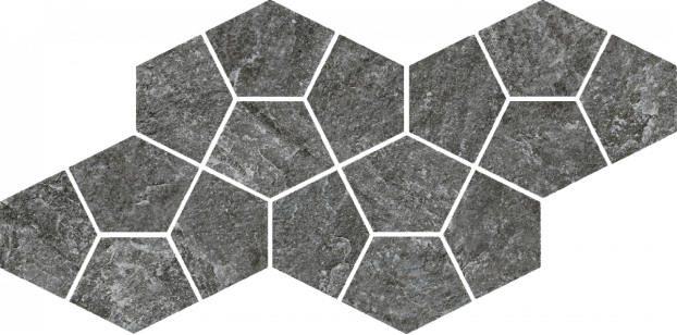 Мозаика Italon Magma Graphite Mosaico Prism 20.5x41.3 620110000248