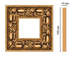 Вставка цветная Decomaster 157-2-58 (100x100x14 мм)