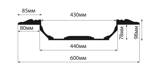 Кессон Decomaster KS61-60 (600x600x98 мм)