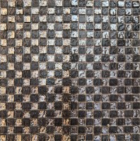 Мозаика Pixmosaic Glass Шахматка Серая 30x30 МС 647