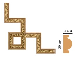 Декоративный угловой элемент Decomaster 157-3-4 (300x300 мм)