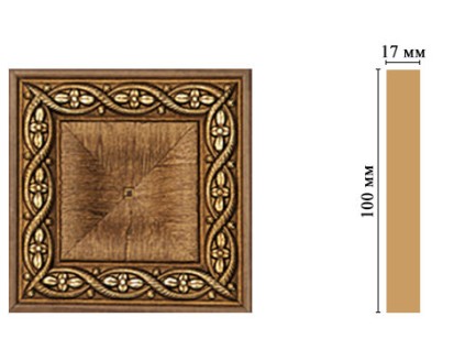 Вставка цветная Decomaster D207-3 (100x100x22 мм)
