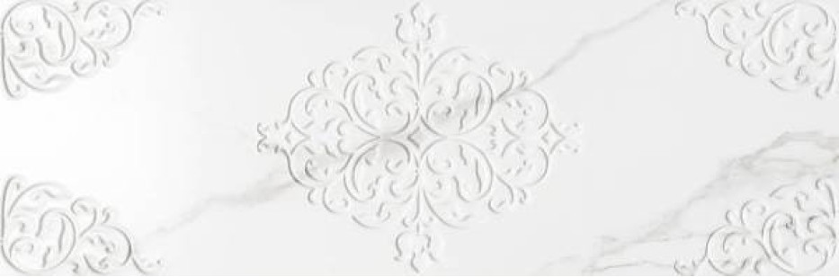 Плитка Ricchetti Ceramiche Marble Boutique Chisel Statuario White Lucido Ret 30x90 настенная 0541594