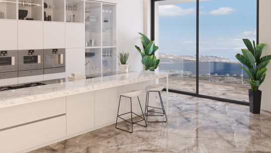 Керамогранит Neodom Marble Orobico Bianco Polished 80x160 N20494