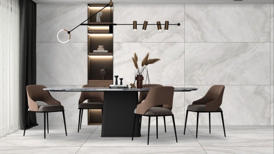 Керамогранит Neodom Marble Orobico Bianco Polished 80x160 N20494