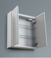 Зеркальный шкаф с LED подсветкой дверей Cezares 60x67x15 84217