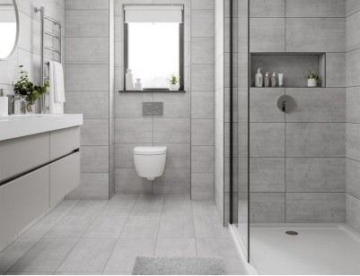 Декор Kerama Marazzi Мотиво серый светлый глянцевый 25x40 AZ/A053/6424