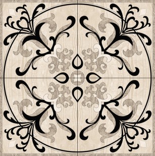 Панно Infinity Ceramic Tiles Ruskin Gris Roseton 120x120
