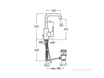 Смеситель для раковины Roca L20 5A4009C00