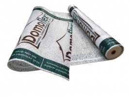 Подложка DomoFlex рулонная 3 мм зеленая полимерная композитная с клеевым клапаном 1.0x10.0