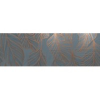 Декор Element Silk Petrolio Inserto Foliage Opaco