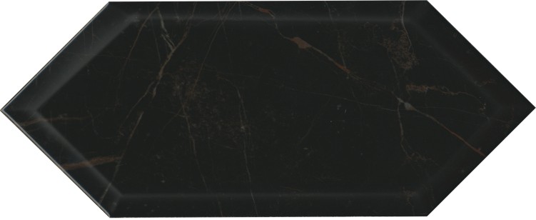 Плитка Kerama Marazzi Келуш грань черный глянцевый 14x34 настенная 35010