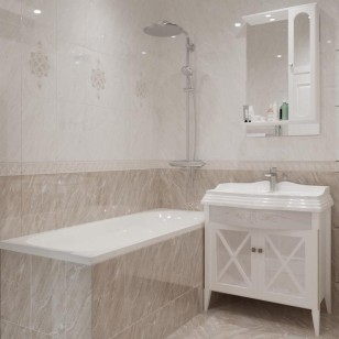 Декор Global Tile Gestia Бежевый 27x40 V9GE3301TG