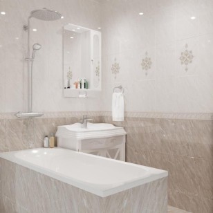 Декор Global Tile Gestia Бежевый 27x40 V9GE3301TG