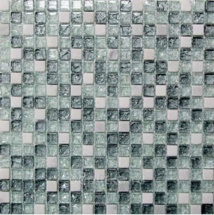 Мозаика Pixmosaic Камень и стекло Комбинированная 1.5x1.5 30x30 GS011