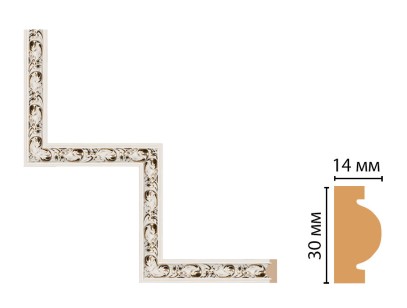 Декоративный угловой элемент Decomaster 157-1-54 (300x300 мм)