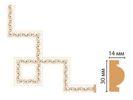 Декоративный угловой элемент Decomaster 157-3-6 (300x300 мм)