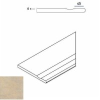 Бортик Italon District X2 Sand Bor. Svasato Round Dx 30x60 с выемкой закругленный правый 620090000247
