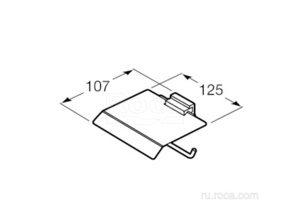 Держатель для туалетной бумаги Roca Rubik 10.7x12.5x12.9 816849001