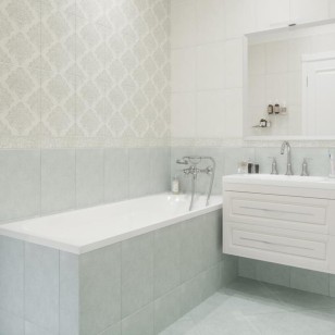 Бордюр Global Tile Adele Версаль бежевый 7.7x27 B24AW0701M