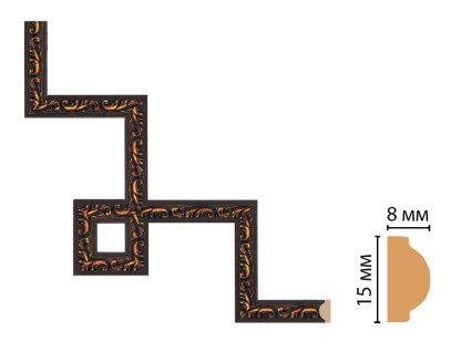 Декоративный угловой элемент Decomaster 130-3-966 (200x200 мм)