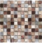 Мозаика Moreroom Stone Mashup Glass Stone Aluminum Copper 29.8x29.8 AG186