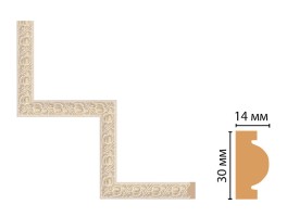 Декоративный угловой элемент Decomaster 157-1-18D (300x300 мм)