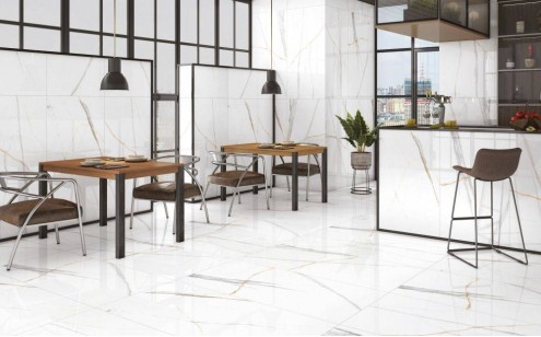 Керамогранит Zerde Tile Choco White 80x80