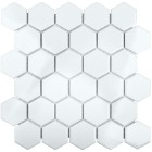 Мозаика Starmosaic Geometry Hexagon Small White Glossy 27.8x26.5