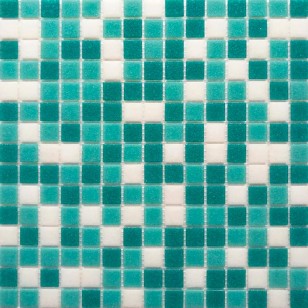 Мозаика Pixmosaic Glass Зеленая на Сетке 2x2 30.5x30.5 KG309